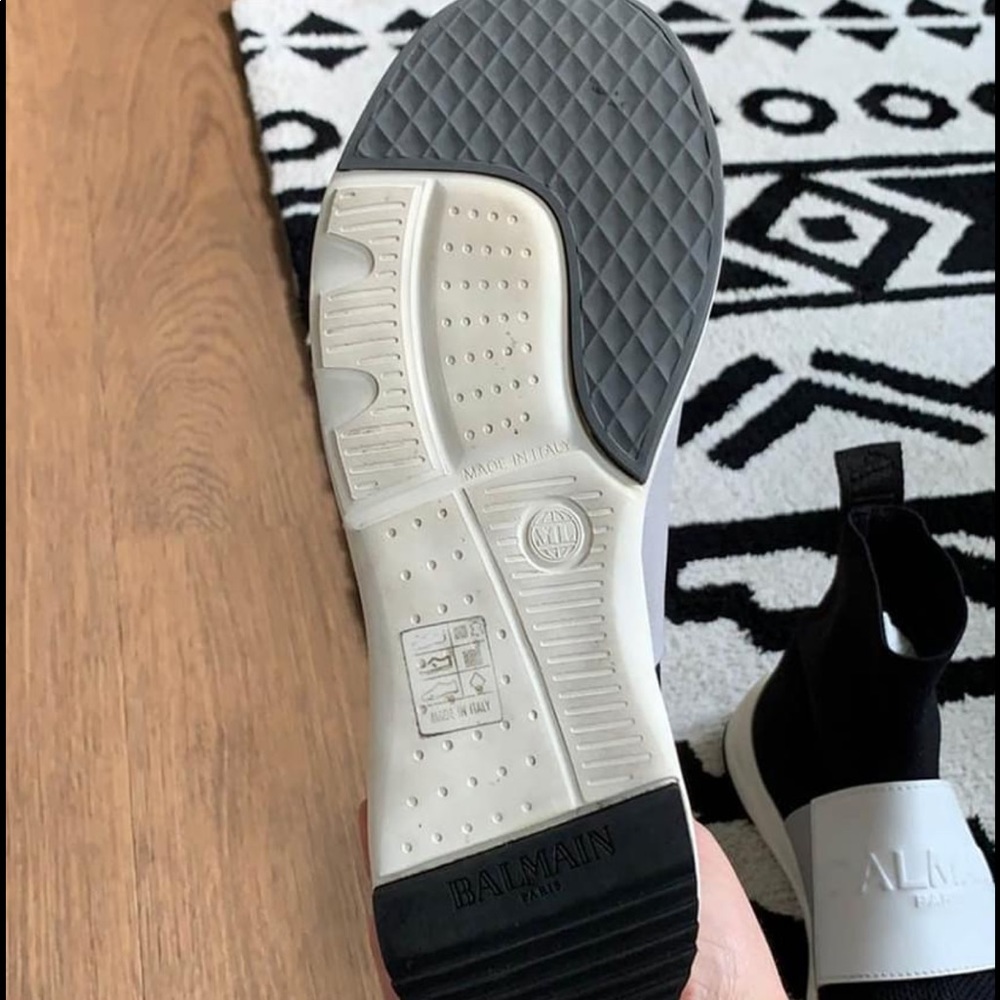 WORN ONCE BALMAIN Sneakers (s 8) with box!!! - Picture 7 of 14